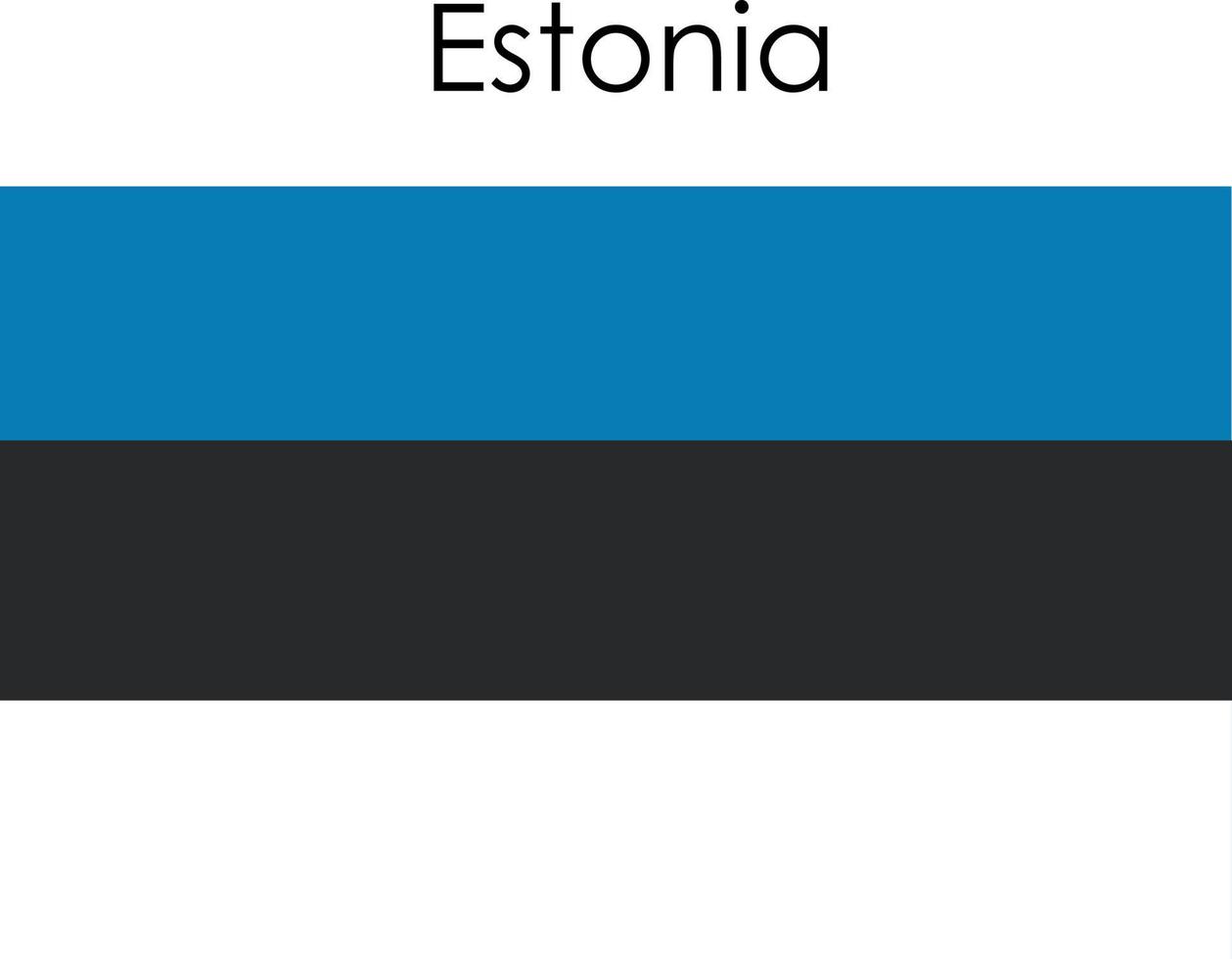 icono de la bandera nacional estonia vector