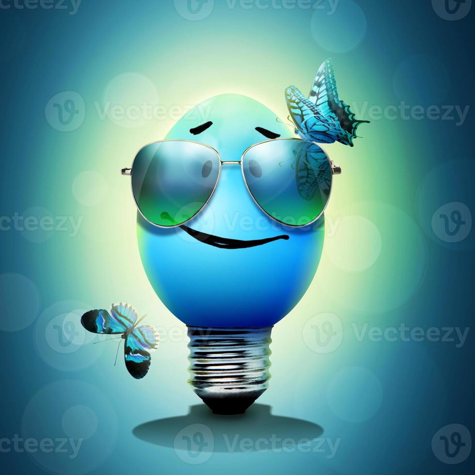 Beautiful Easter background with colorful Easter eggs photo
