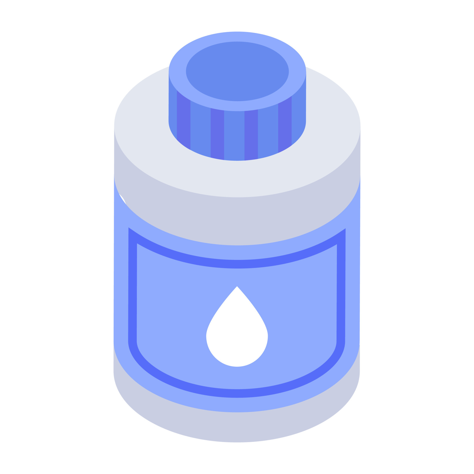 Eye drops bottle, eye treatment medicine isometric vector 6544161