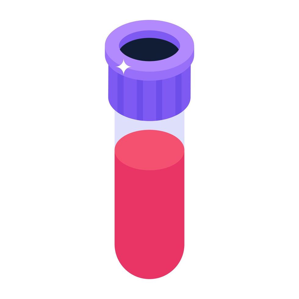 Trendy icon of blood test, editable vector