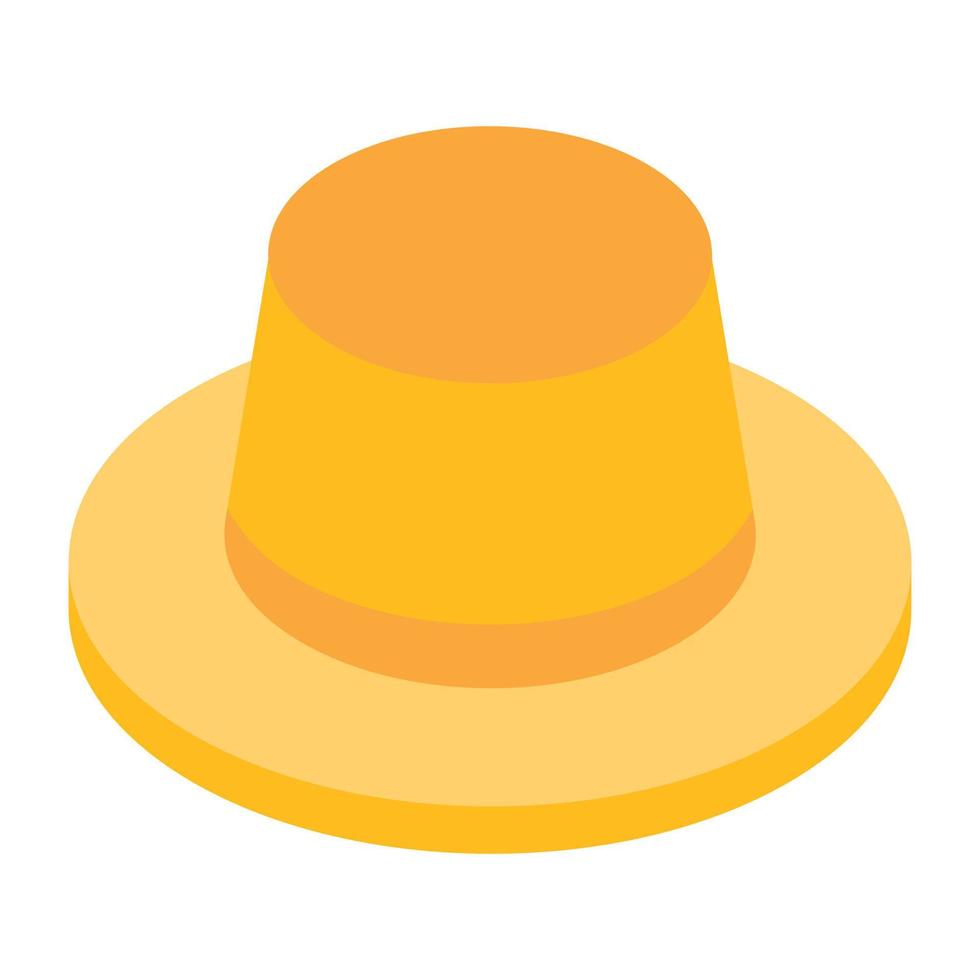 A beautiful design icon of farmer hat vector