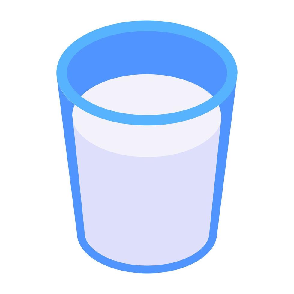 un icono de vaso de leche en un diseño moderno vector