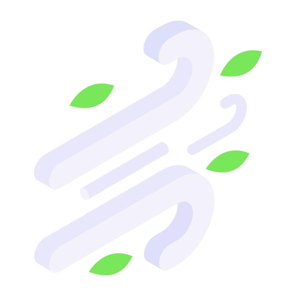 Forest weather isometric style icon, editable vector