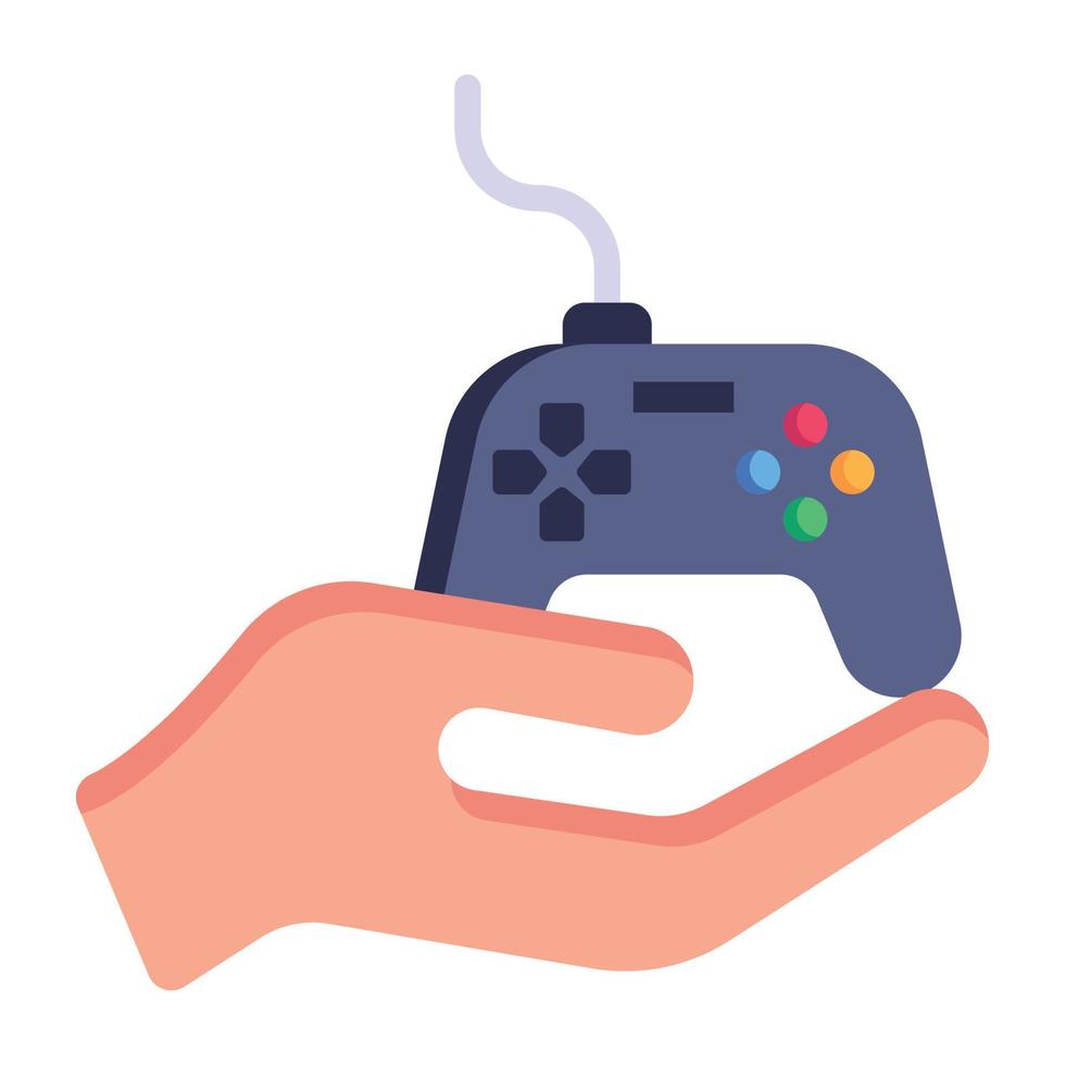 Download premium flat icon of game vector