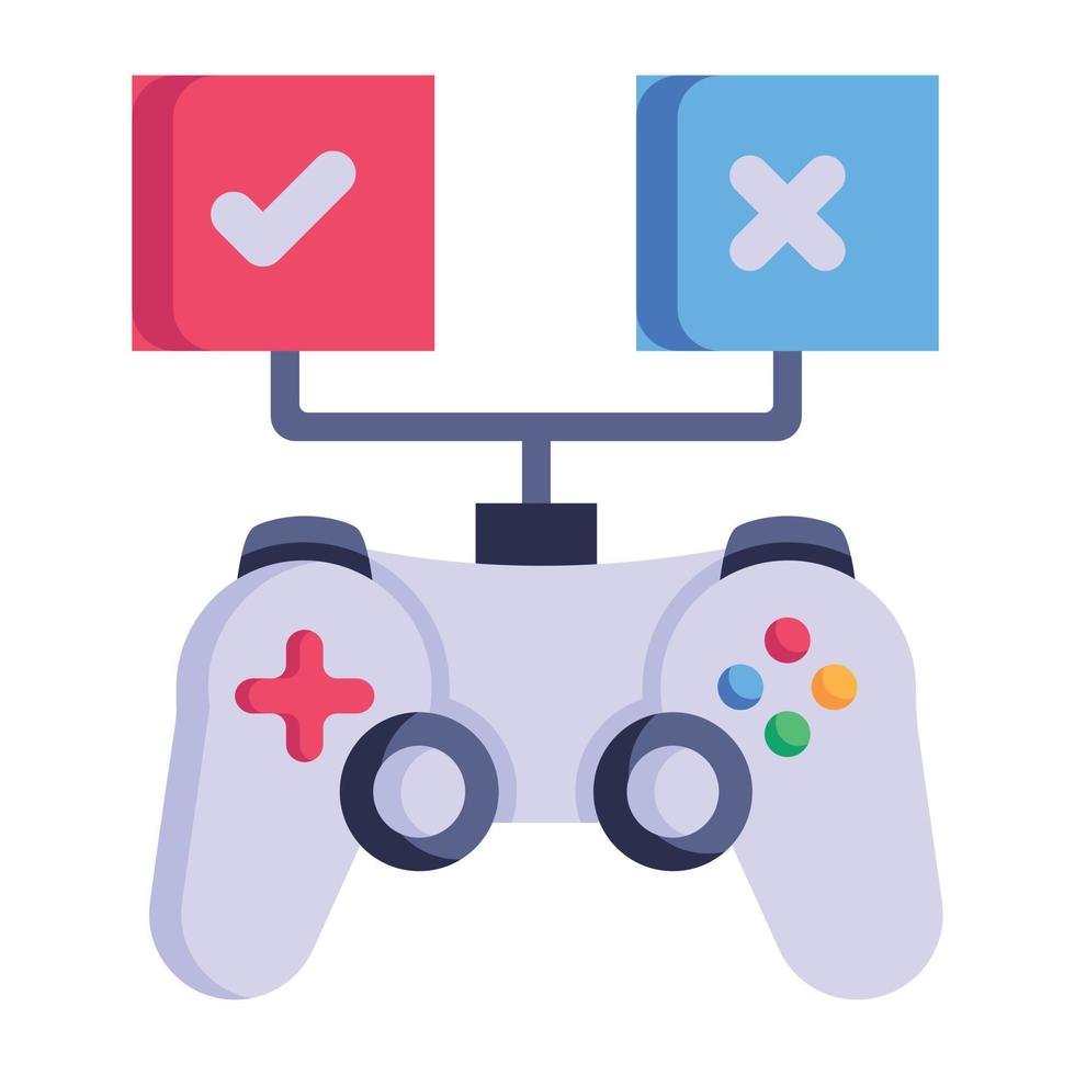 Download premium flat icon of game vector