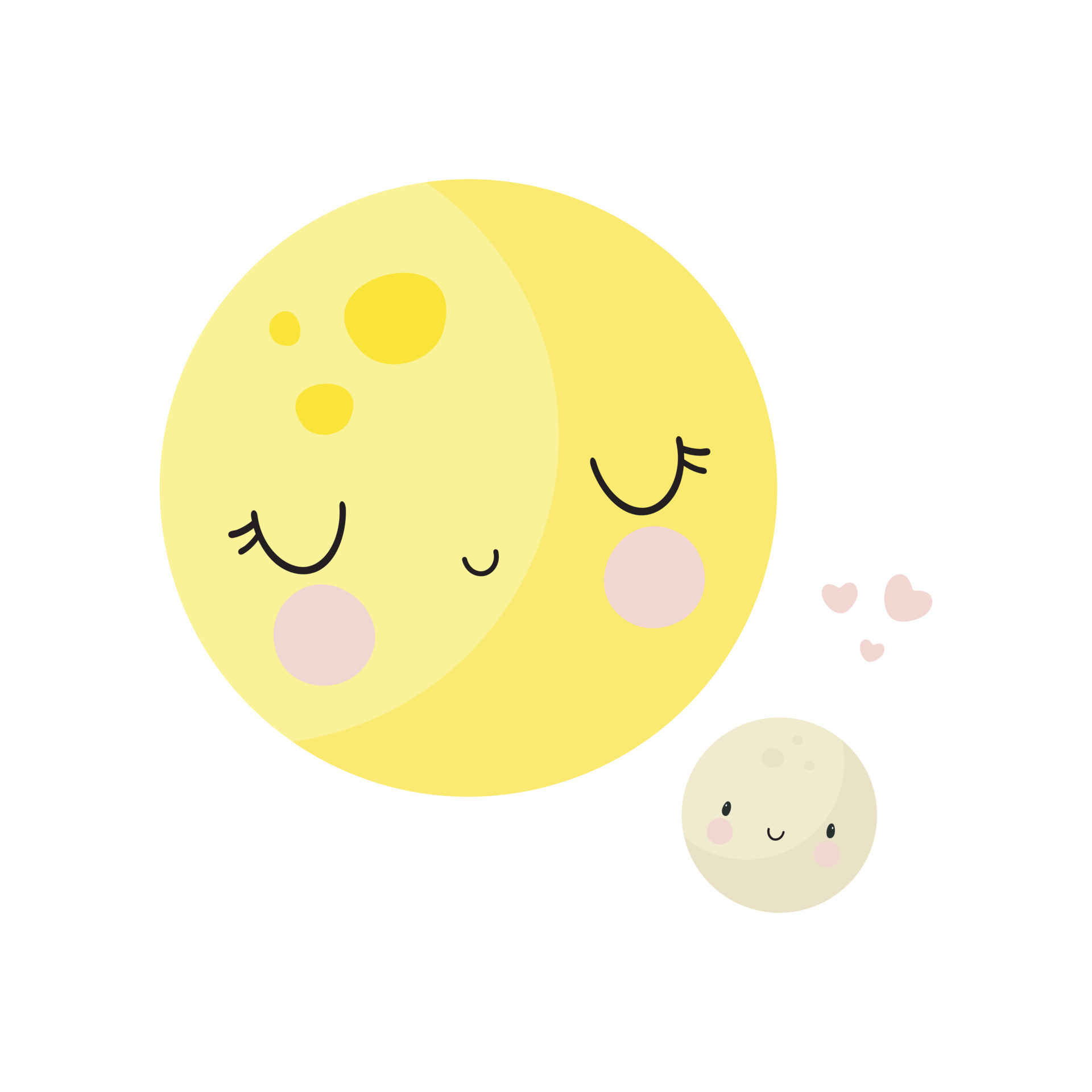 Cute Cartoon Moon | Sticker