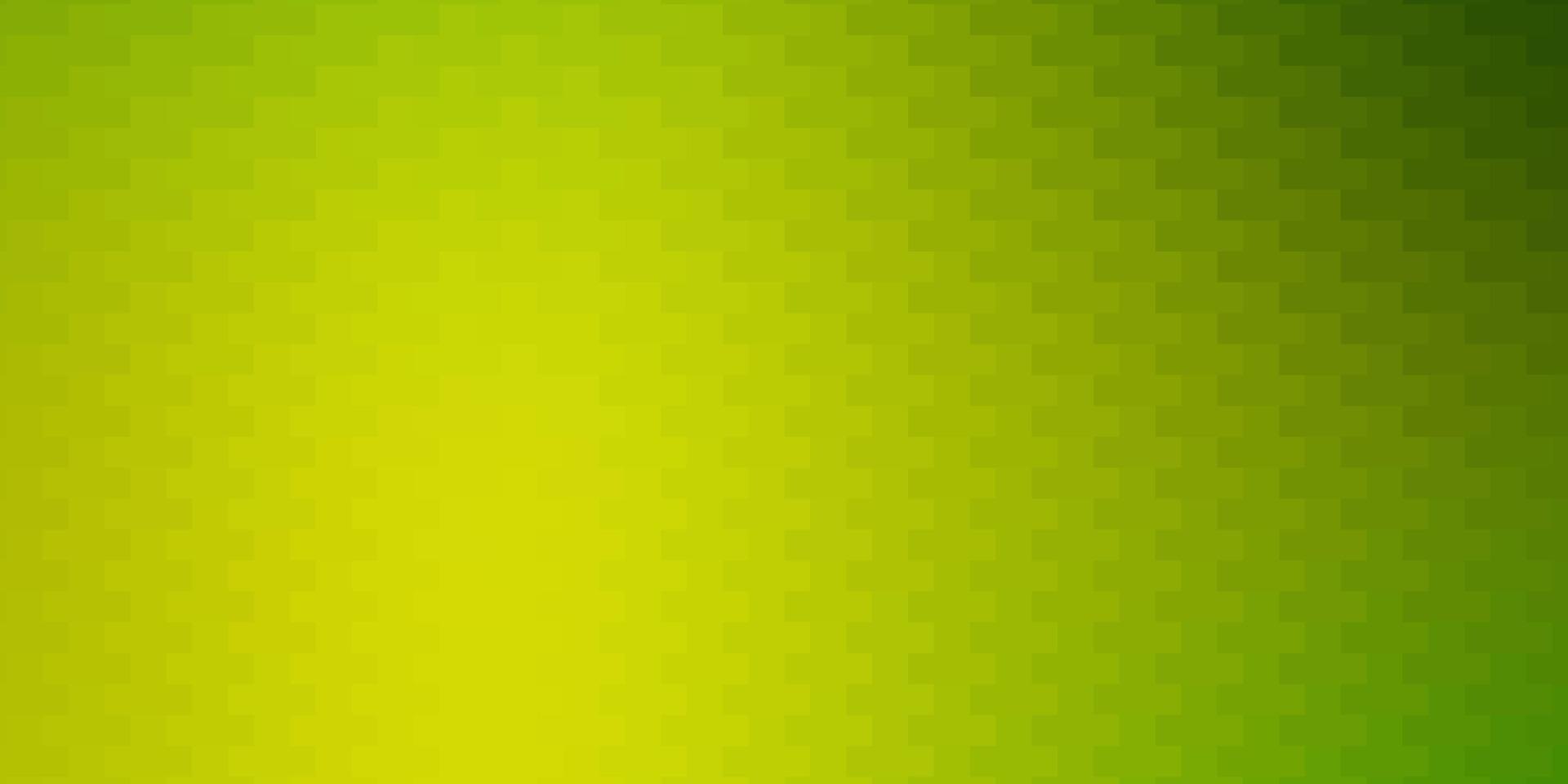 Light Green, Yellow vector background with rectangles.
