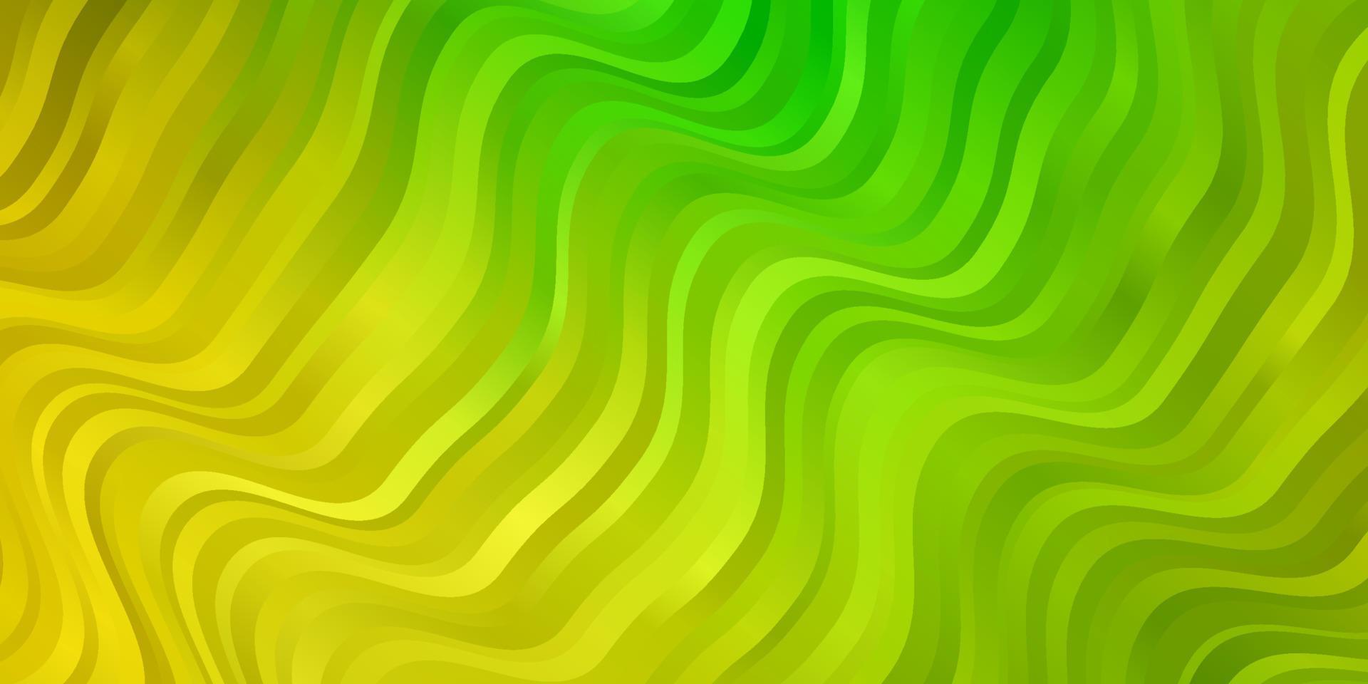 Light Green, Yellow vector background with wry lines.