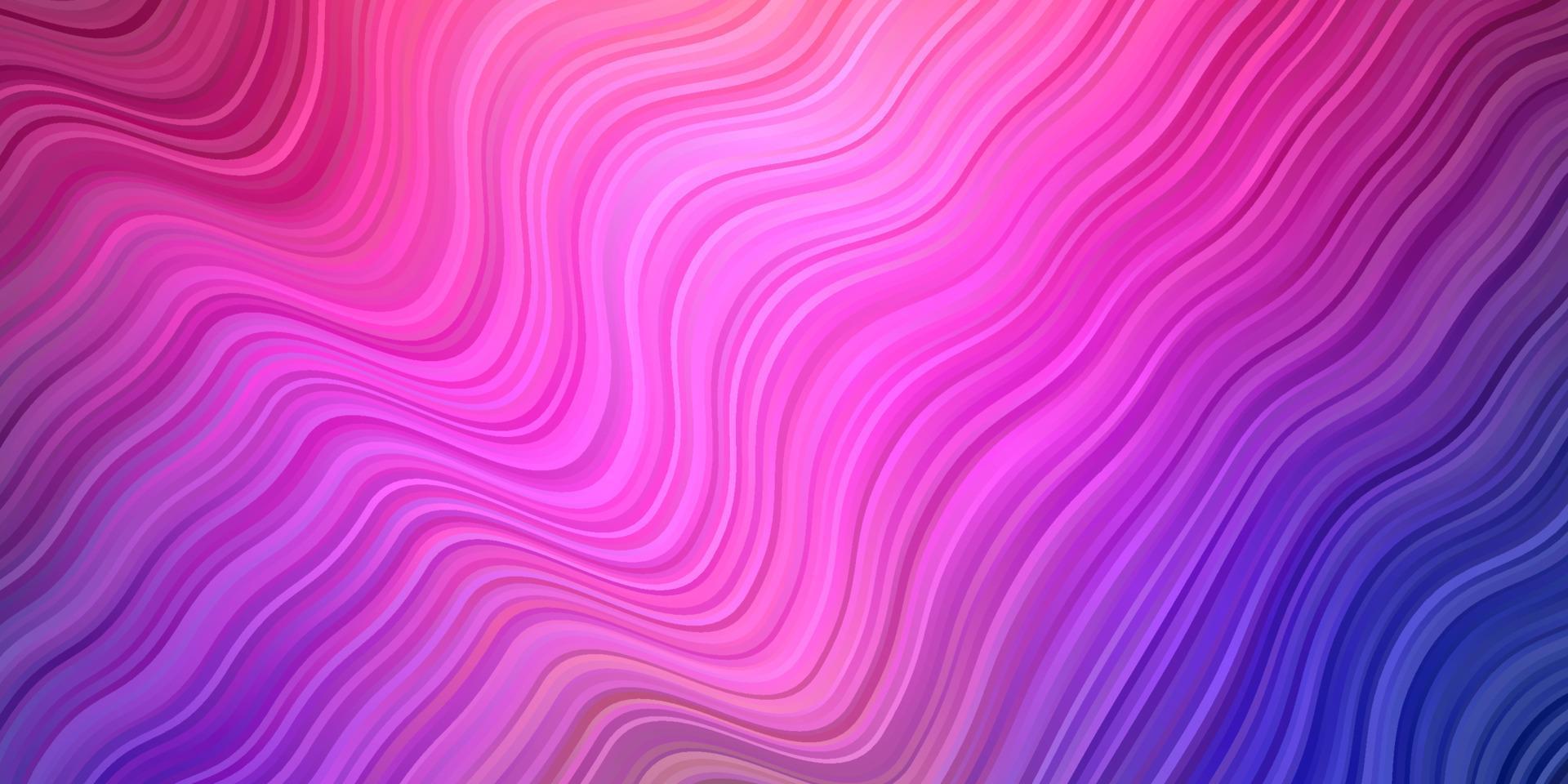 Fondo de vector multicolor oscuro con líneas dobladas.