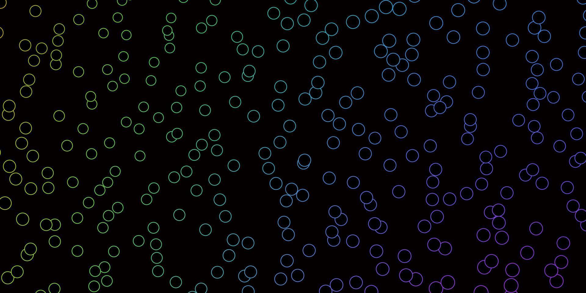 Dark Multicolor vector layout with circle shapes.