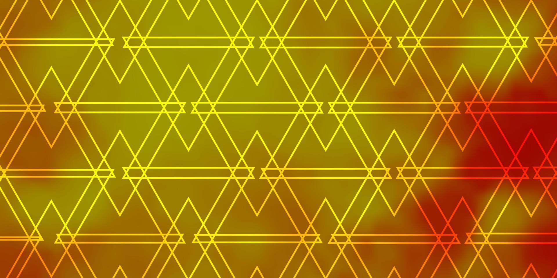 Fondo de vector naranja claro con estilo poligonal.