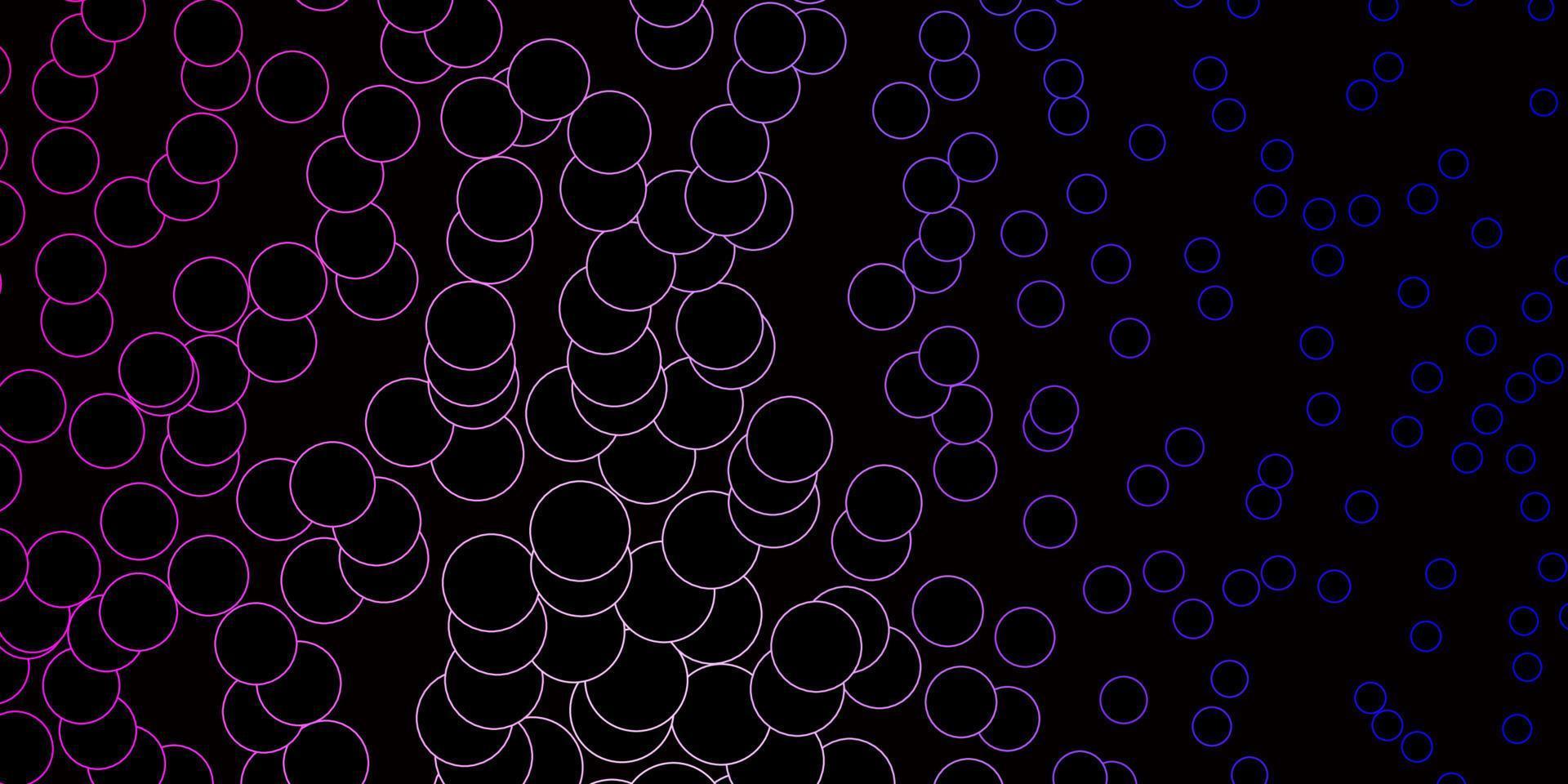 Dark Pink, Blue vector template with circles.