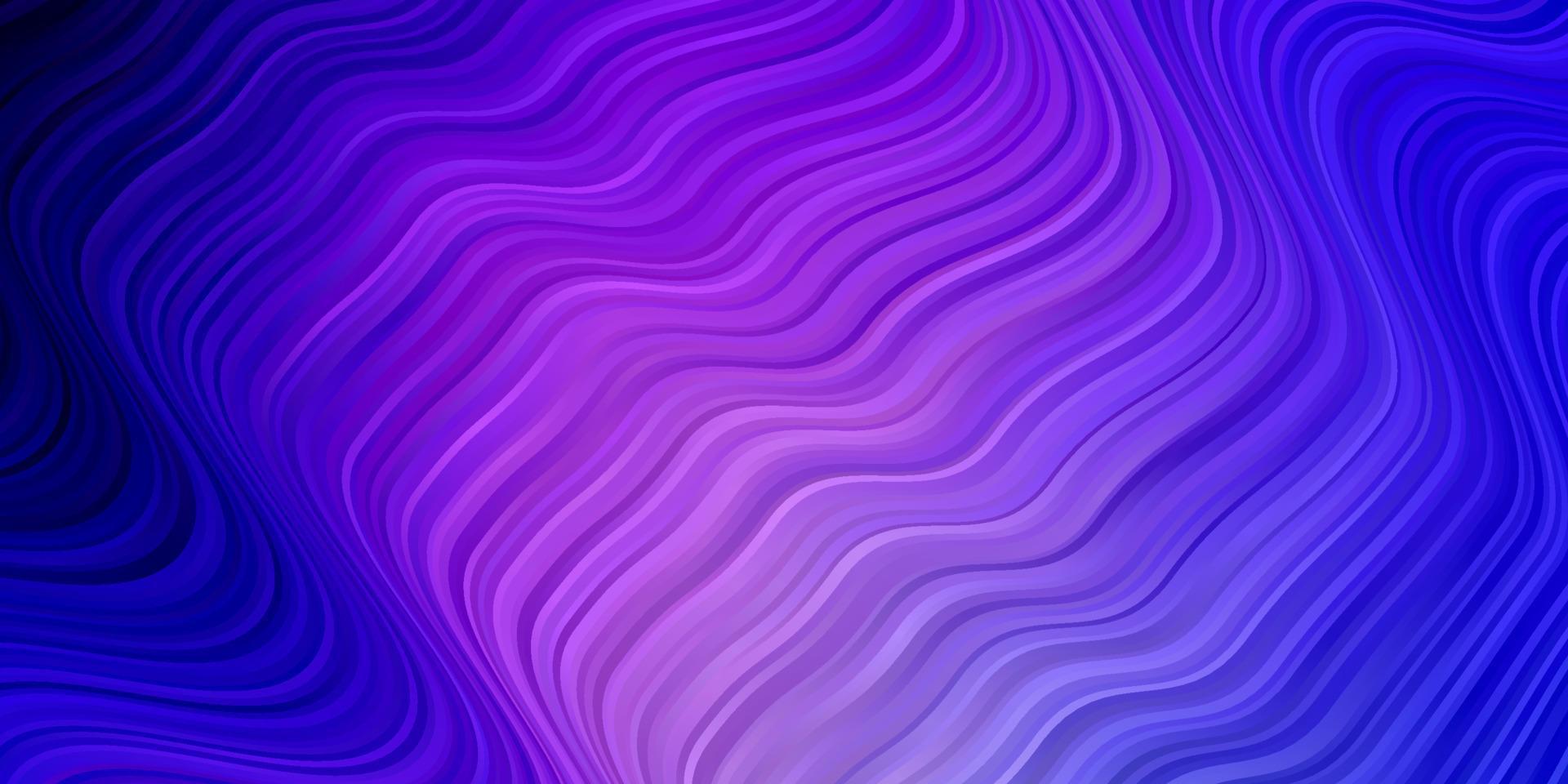 Light Pink, Blue vector background with curves.