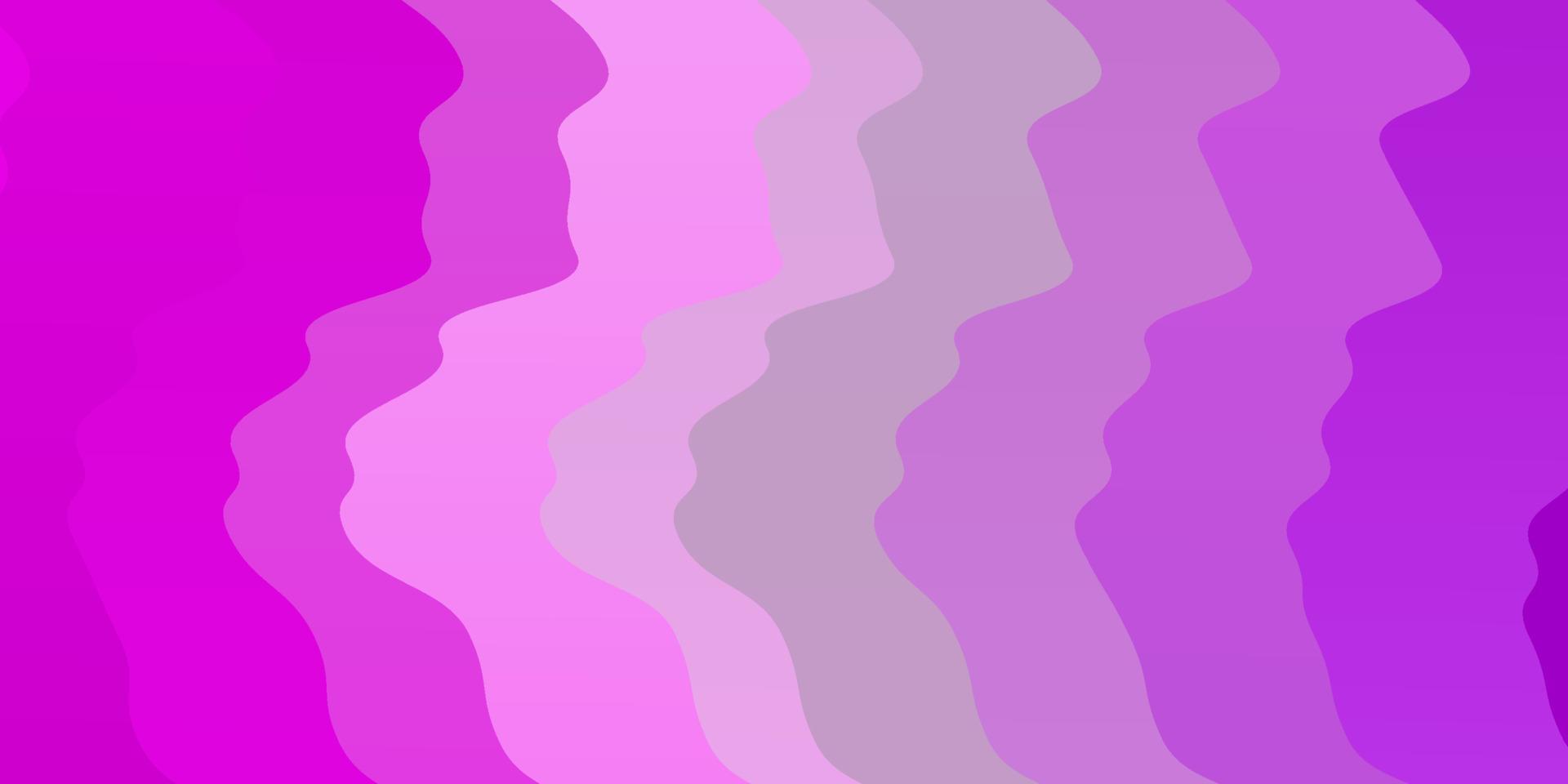 Fondo de vector violeta, rosa claro con curvas.