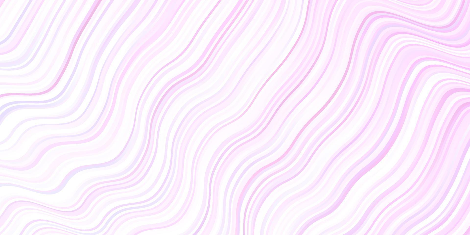 Light Purple, Pink vector background with bent lines.