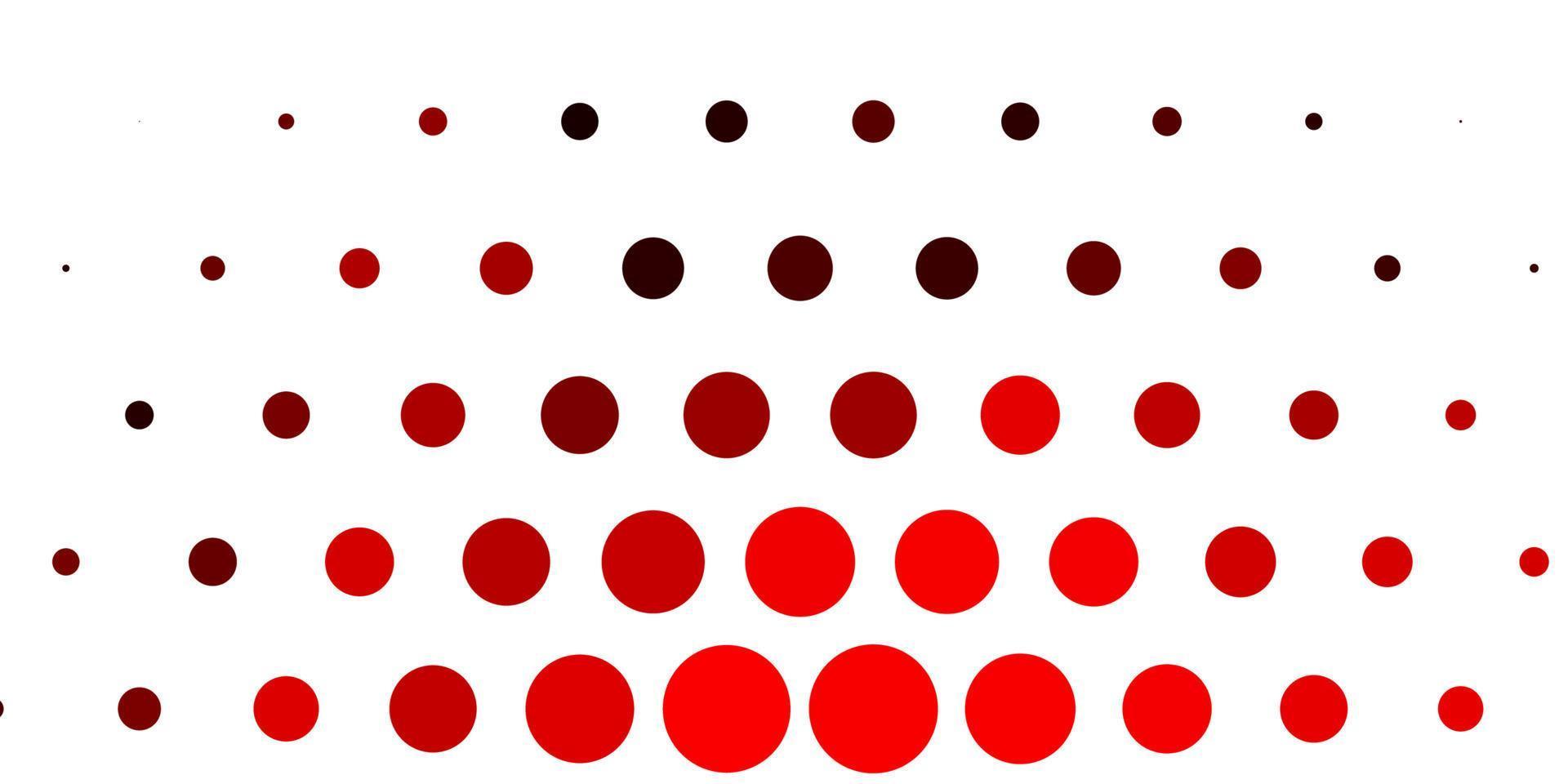 Light Red vector backdrop with dots.