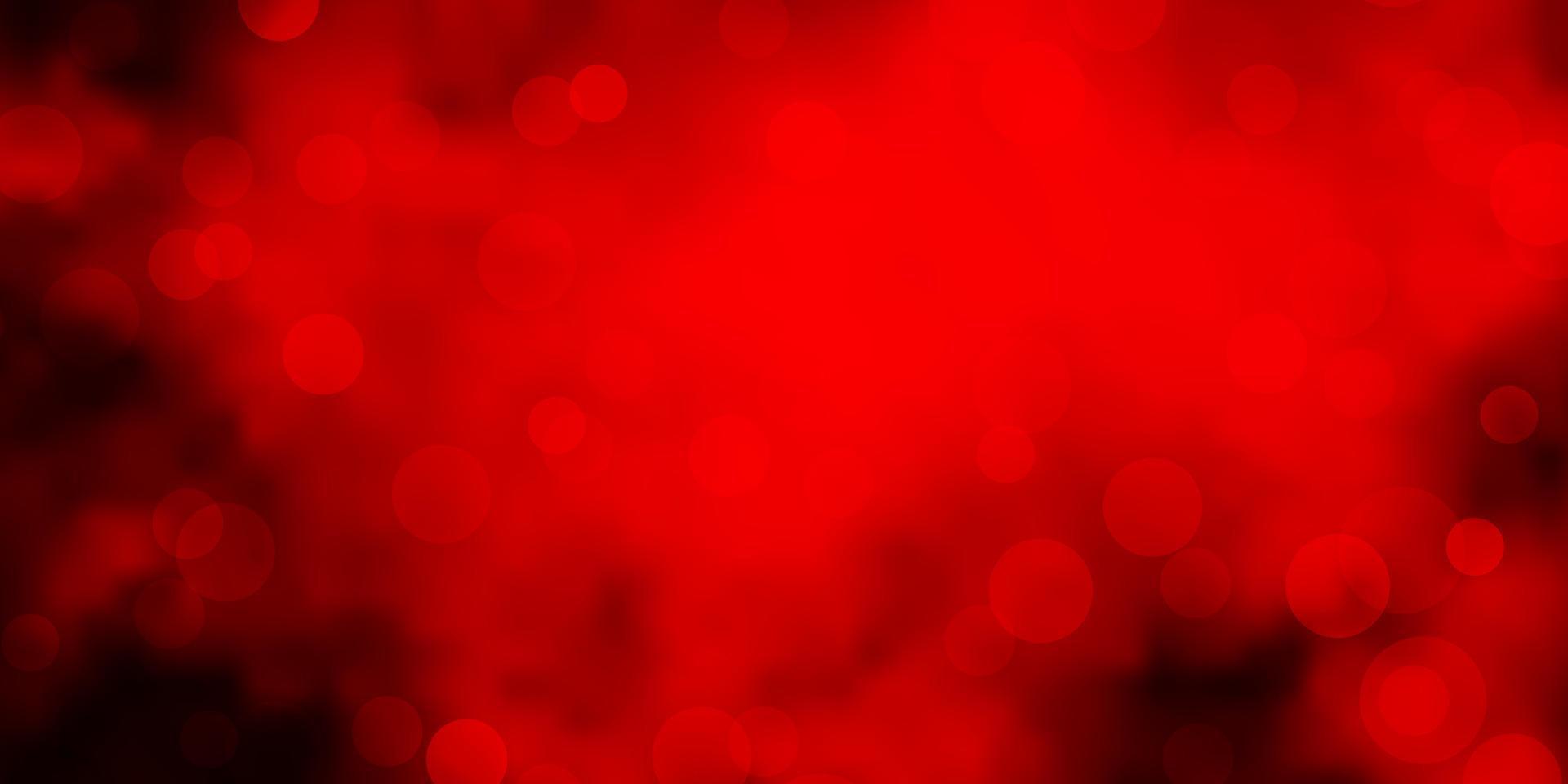 Dark Red vector backdrop with dots.