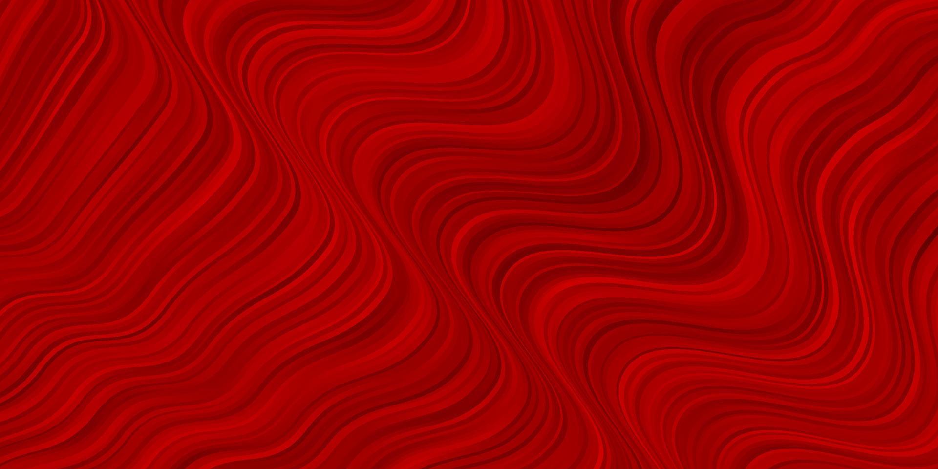 Light Red vector template with curved lines.