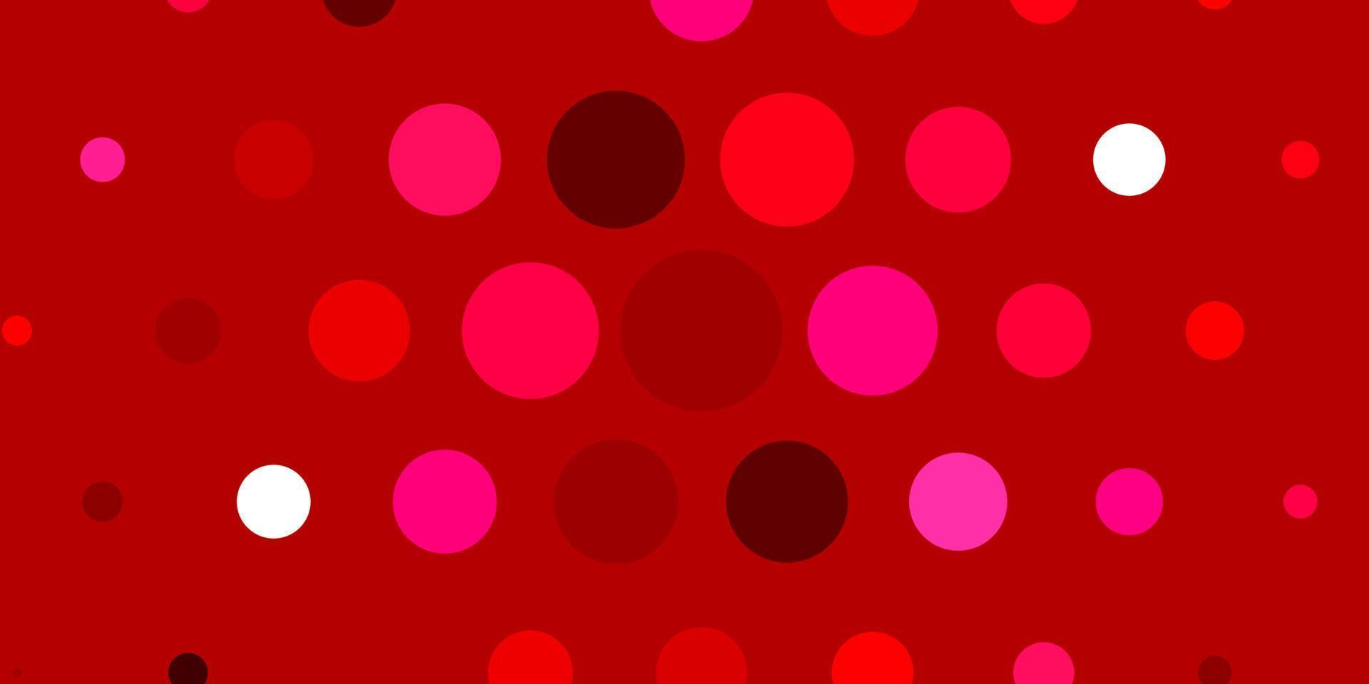 Light Red vector backdrop with dots.