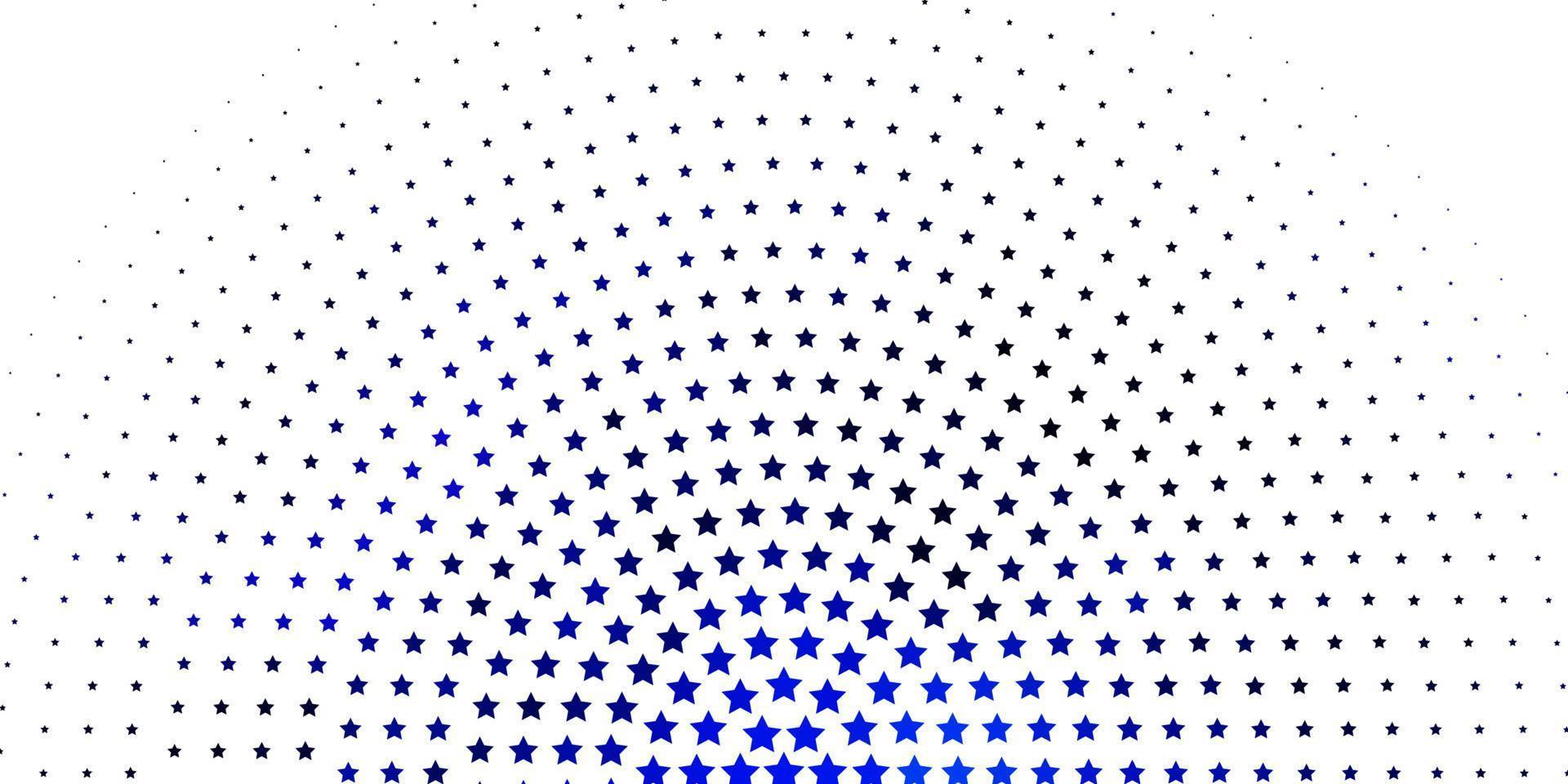 patrón de vector azul claro con estrellas abstractas.