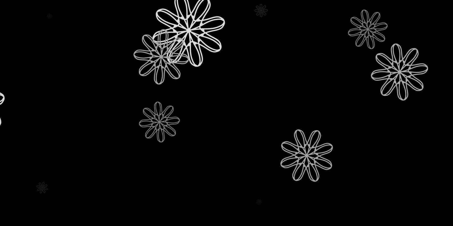 Dark Gray vector texture with memphis shapes.