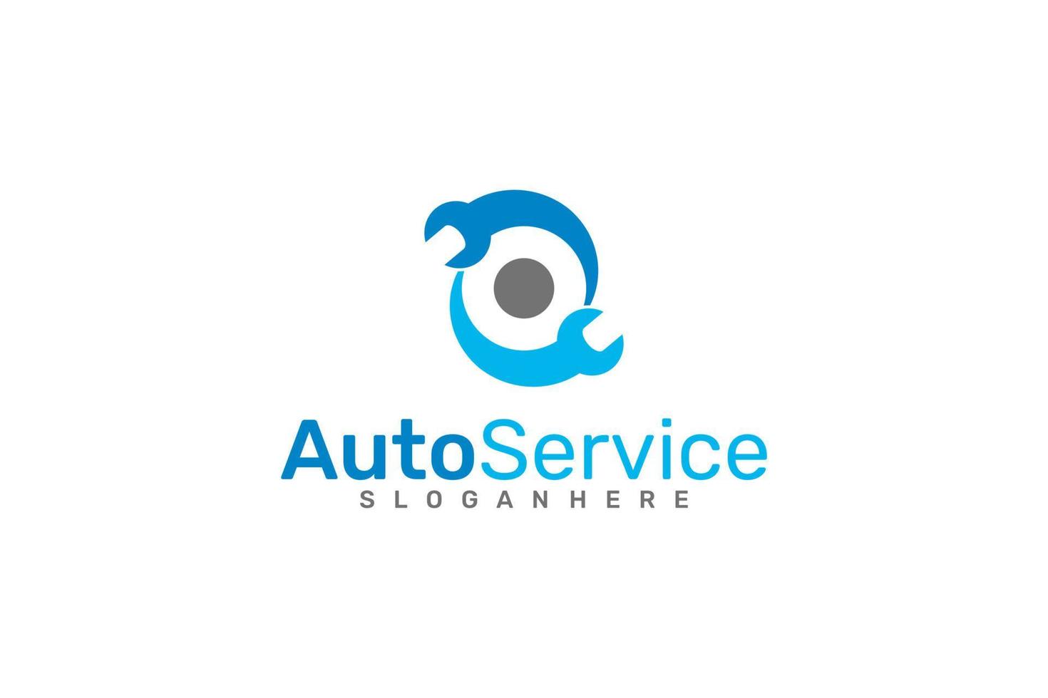 logotipo de reparación de automóviles. diseño vectorial vector