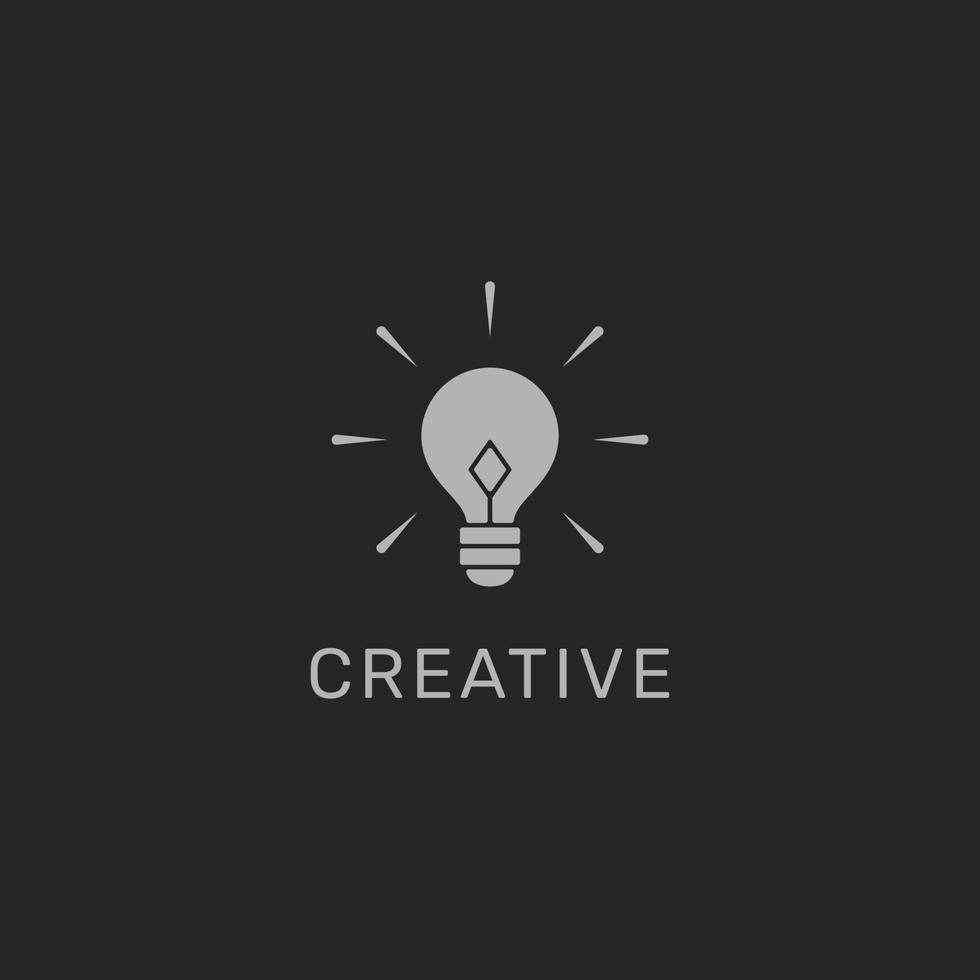 Creative Bulb Logo. Vector Design.