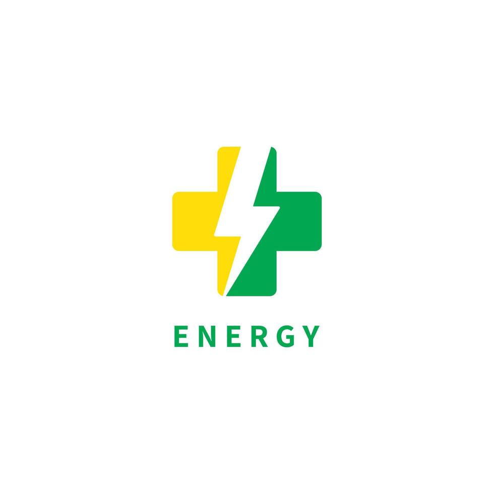 logotipo de energía minimalista. diseño vectorial vector