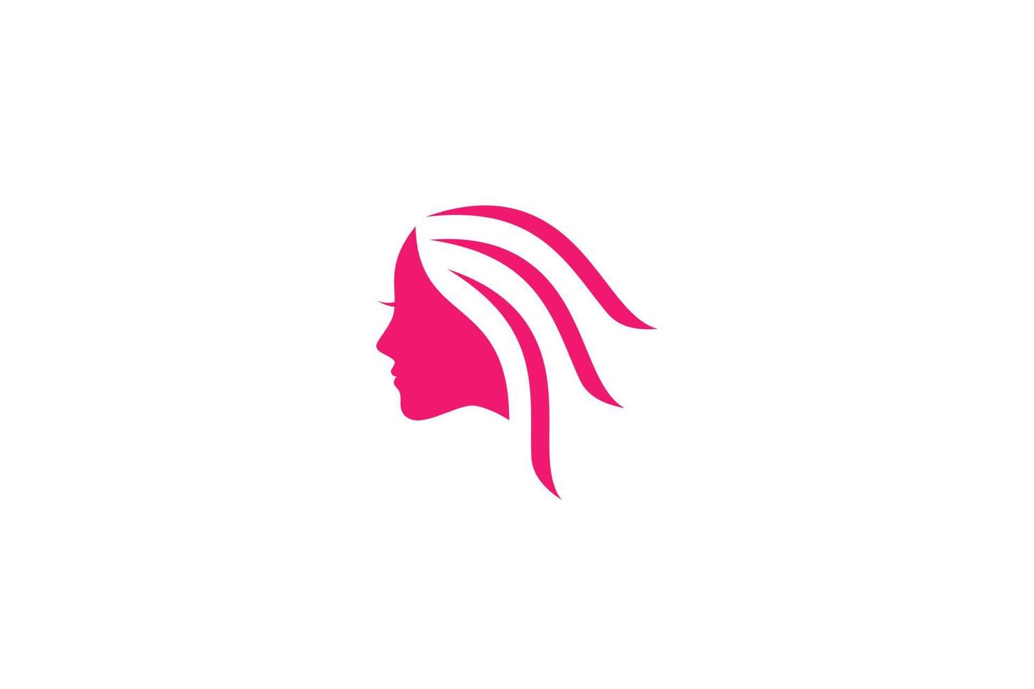 mujer, logo de belleza. diseño vectorial vector