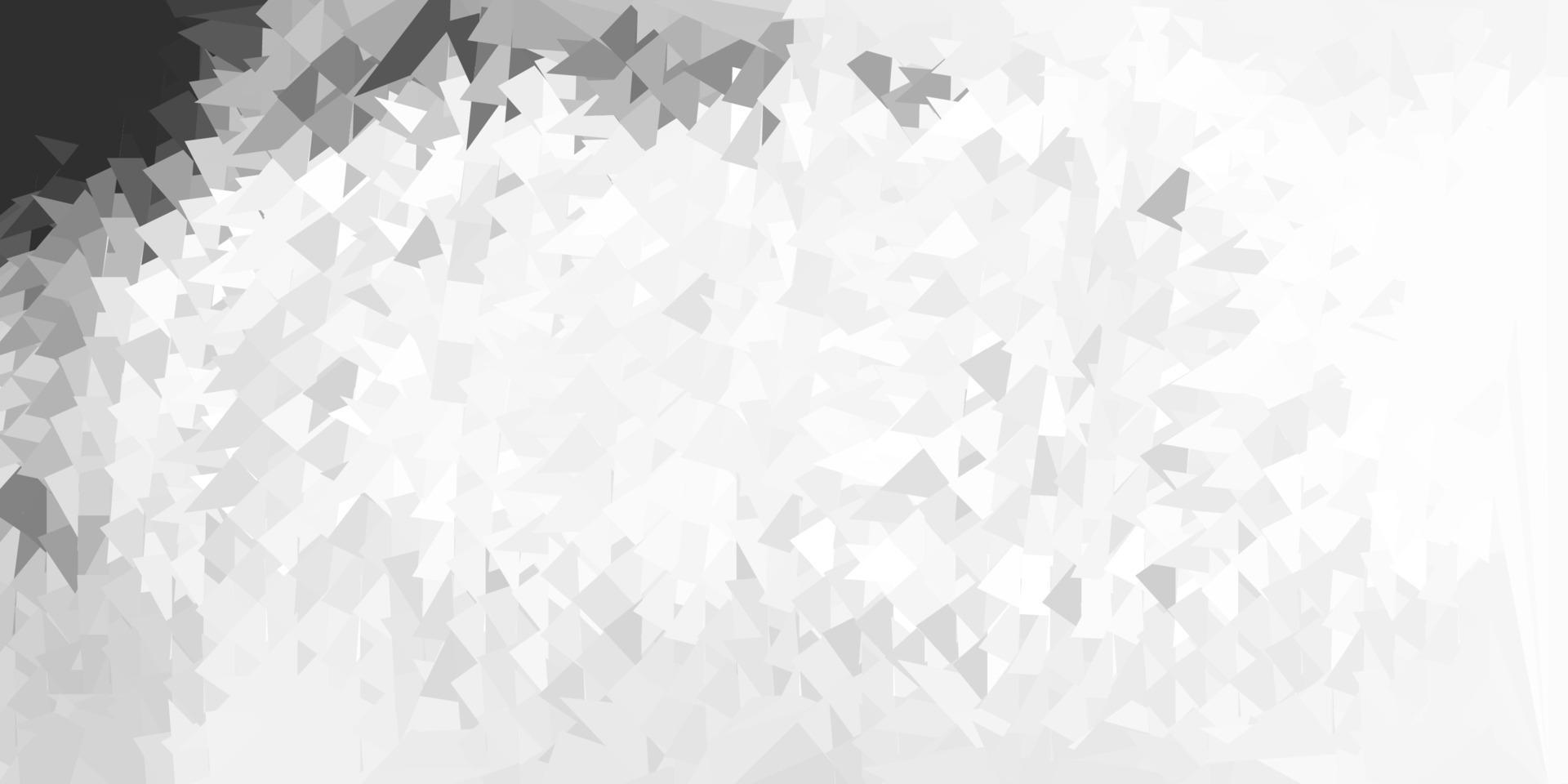 patrón de mosaico de triángulo vector gris claro.