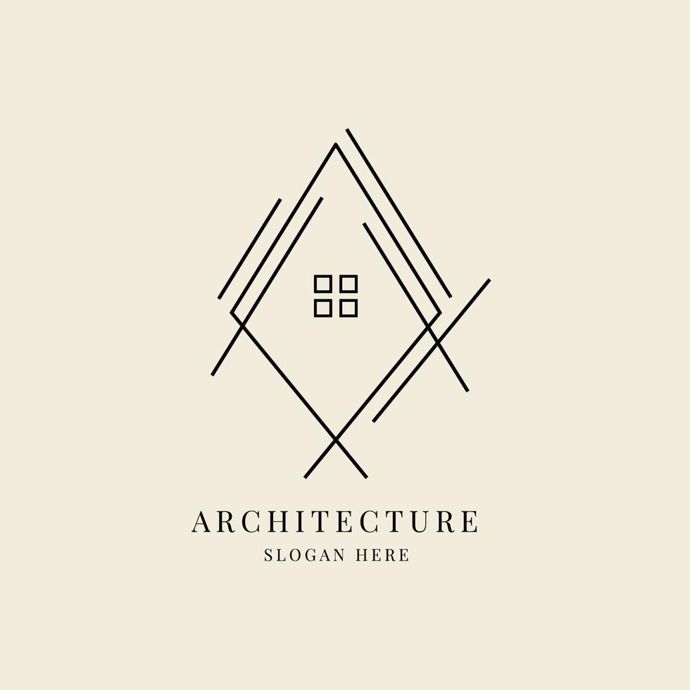 simple creative Architecture company logo design vector