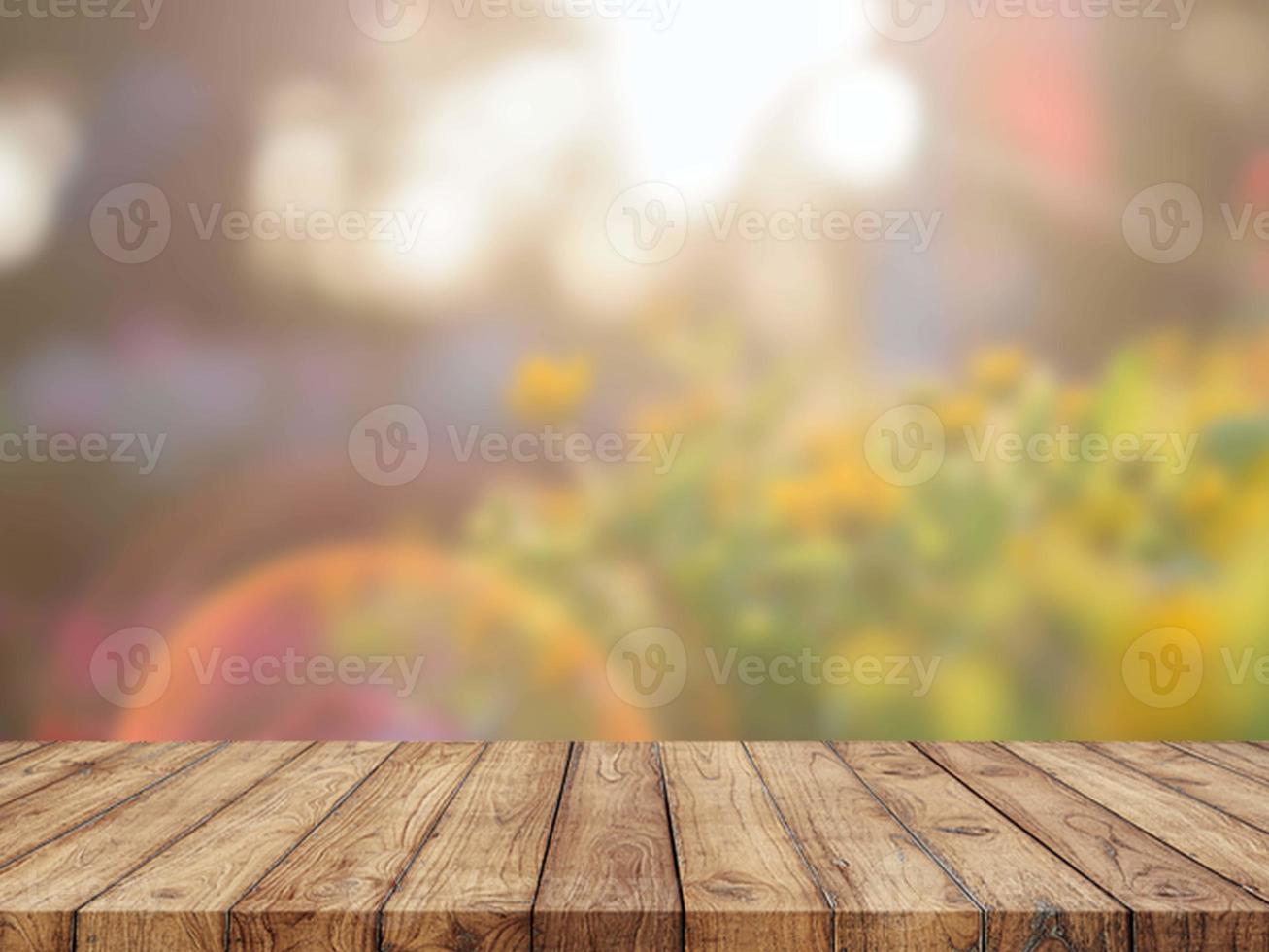 Wood Table Background photo