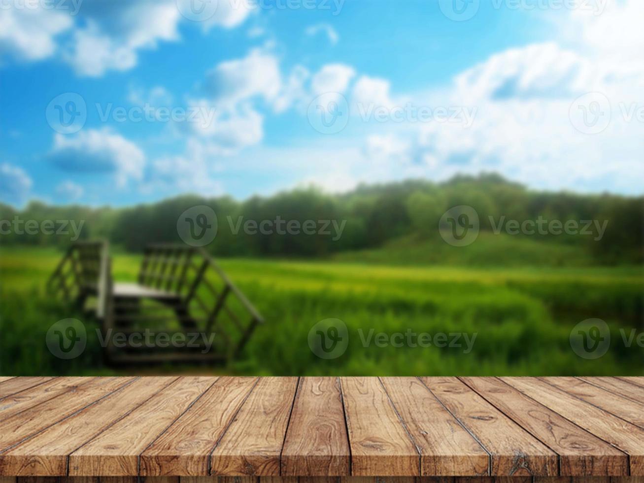 Wood Table Background photo