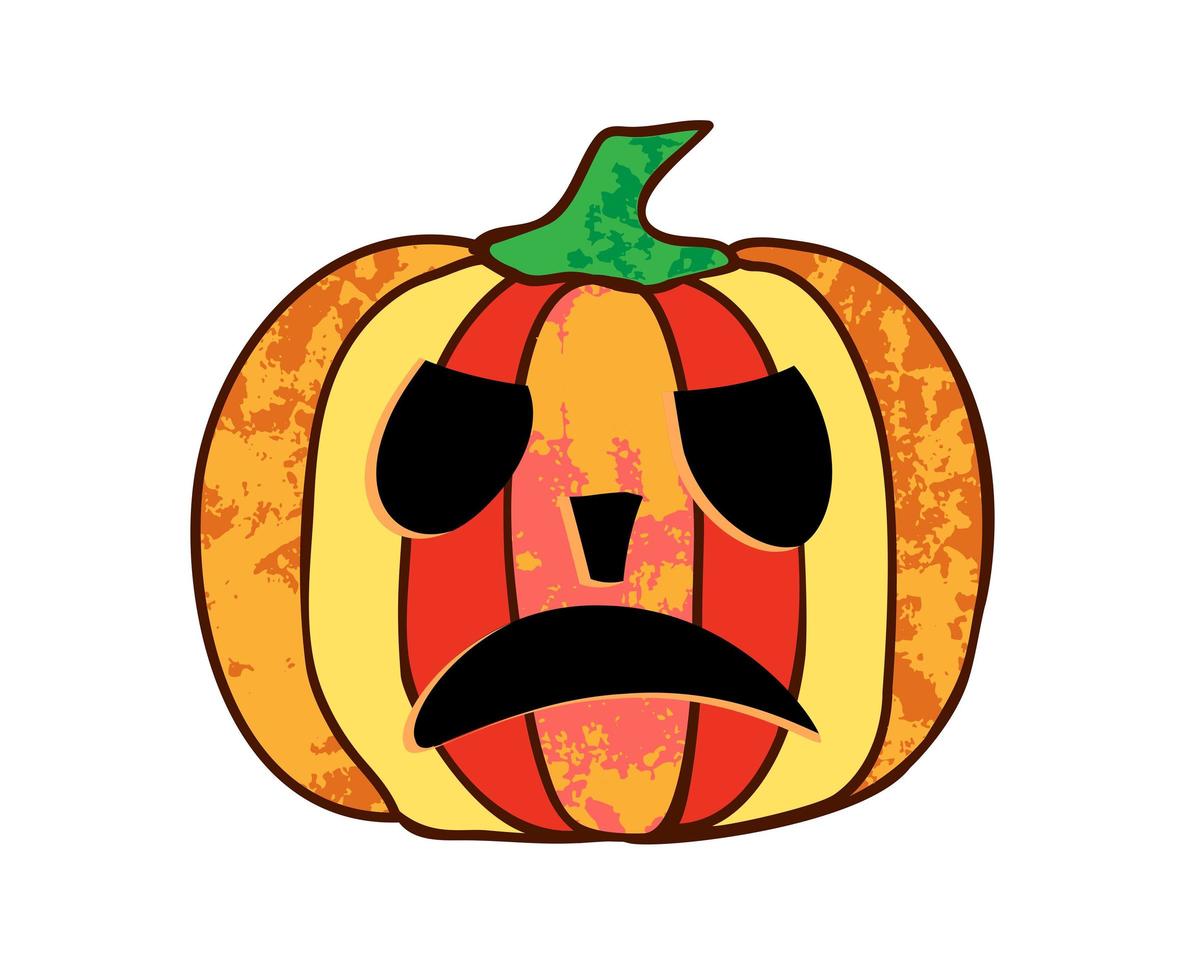 Pumpkin Halloween Single Illustration for The Holiday vector