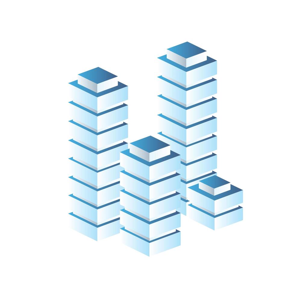 Cityscape design elements vector