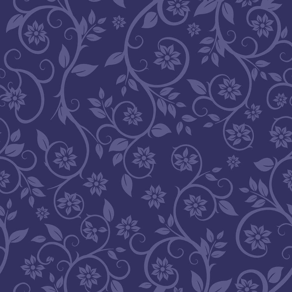 Seamless abstract pattern trendy dark blue colors vector