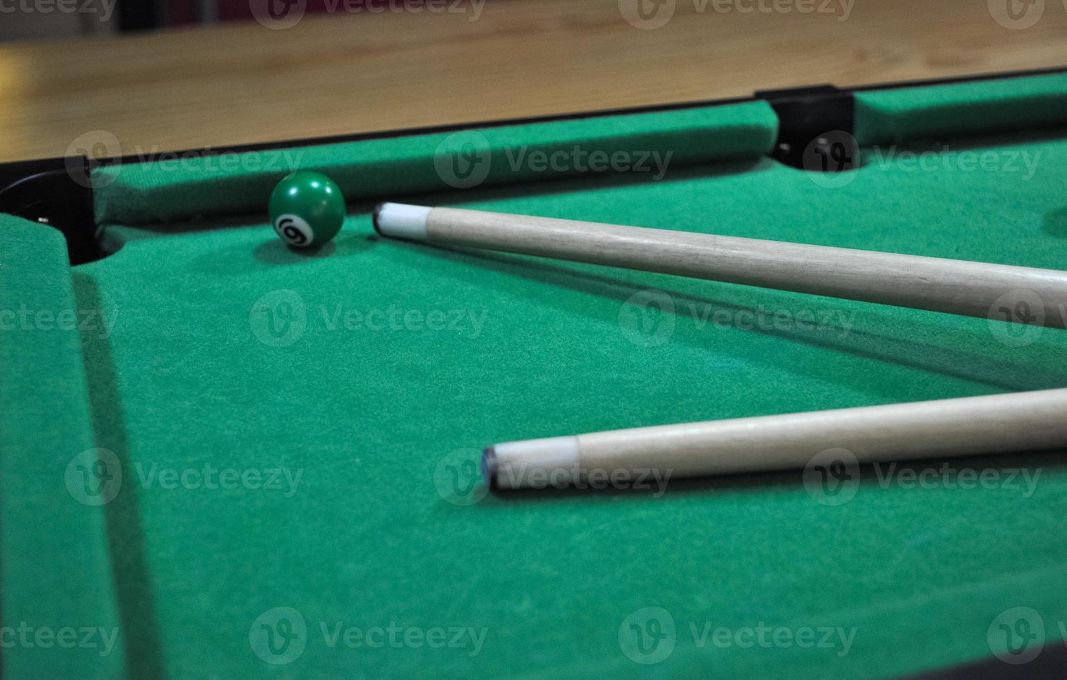 Billiard pool table photo