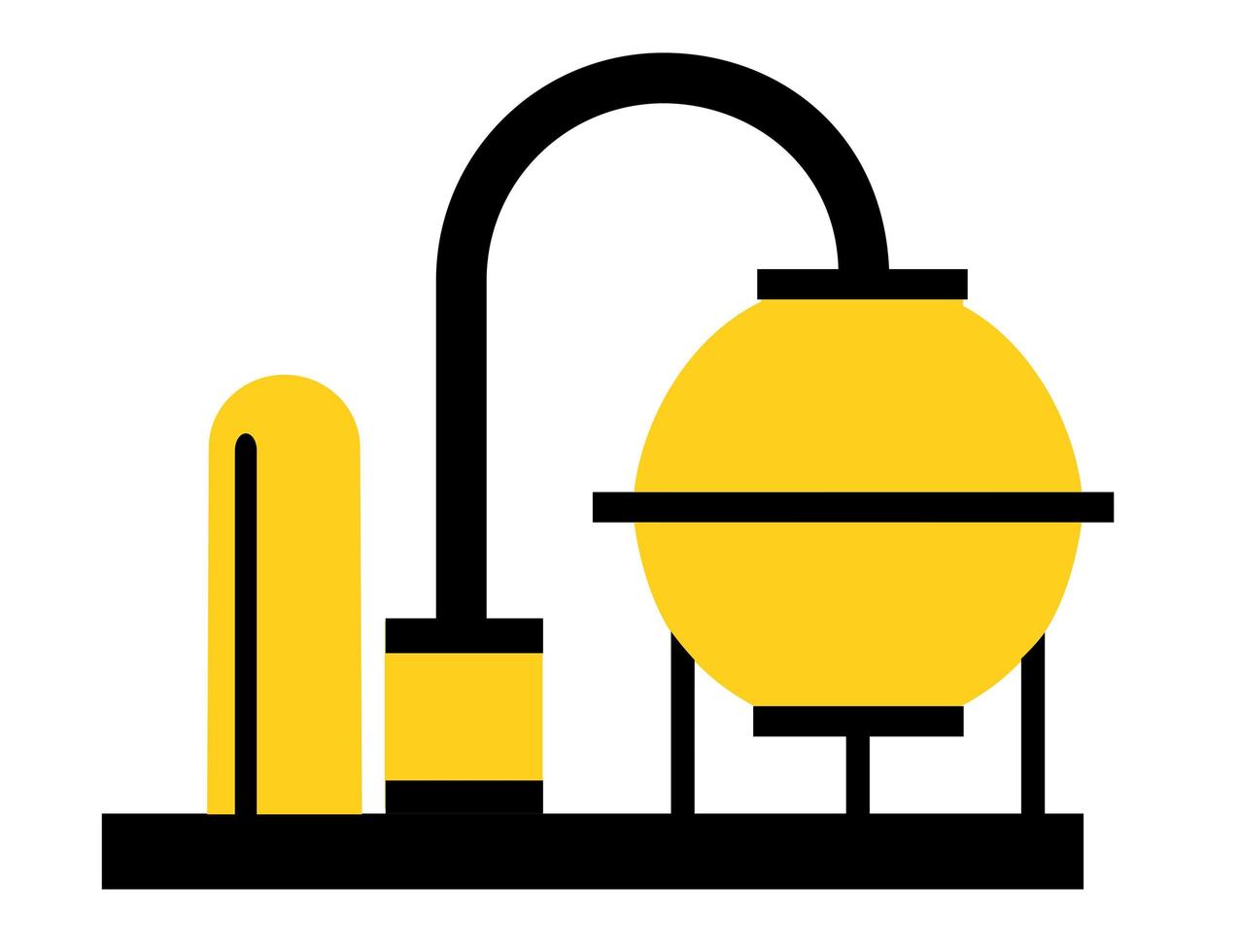 Industry Factory multicolor Vector City silhouette object element retro