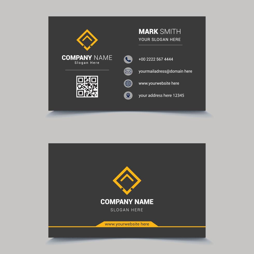 Corporate Business Card  template design Free Vector