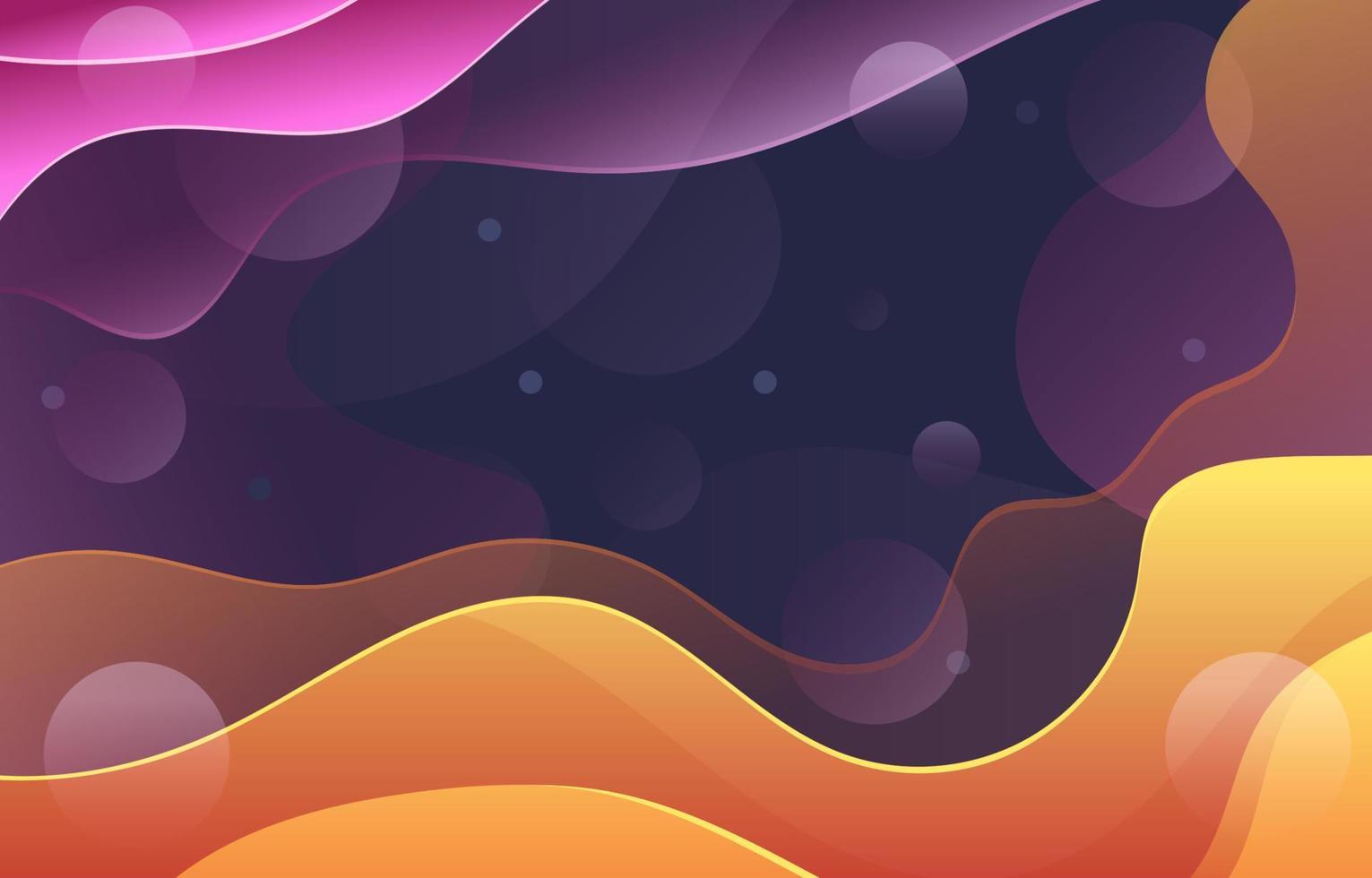 fondo degradado de ondas fluidas vector