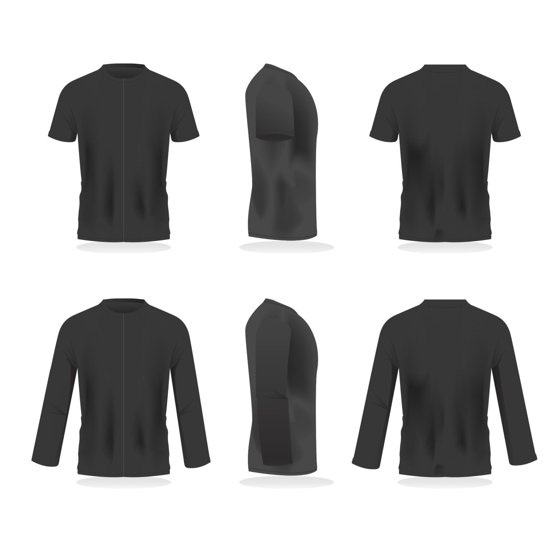 Simple Black 3D T-shirt Mock Up Templates 6547324 Vector Art at Vecteezy