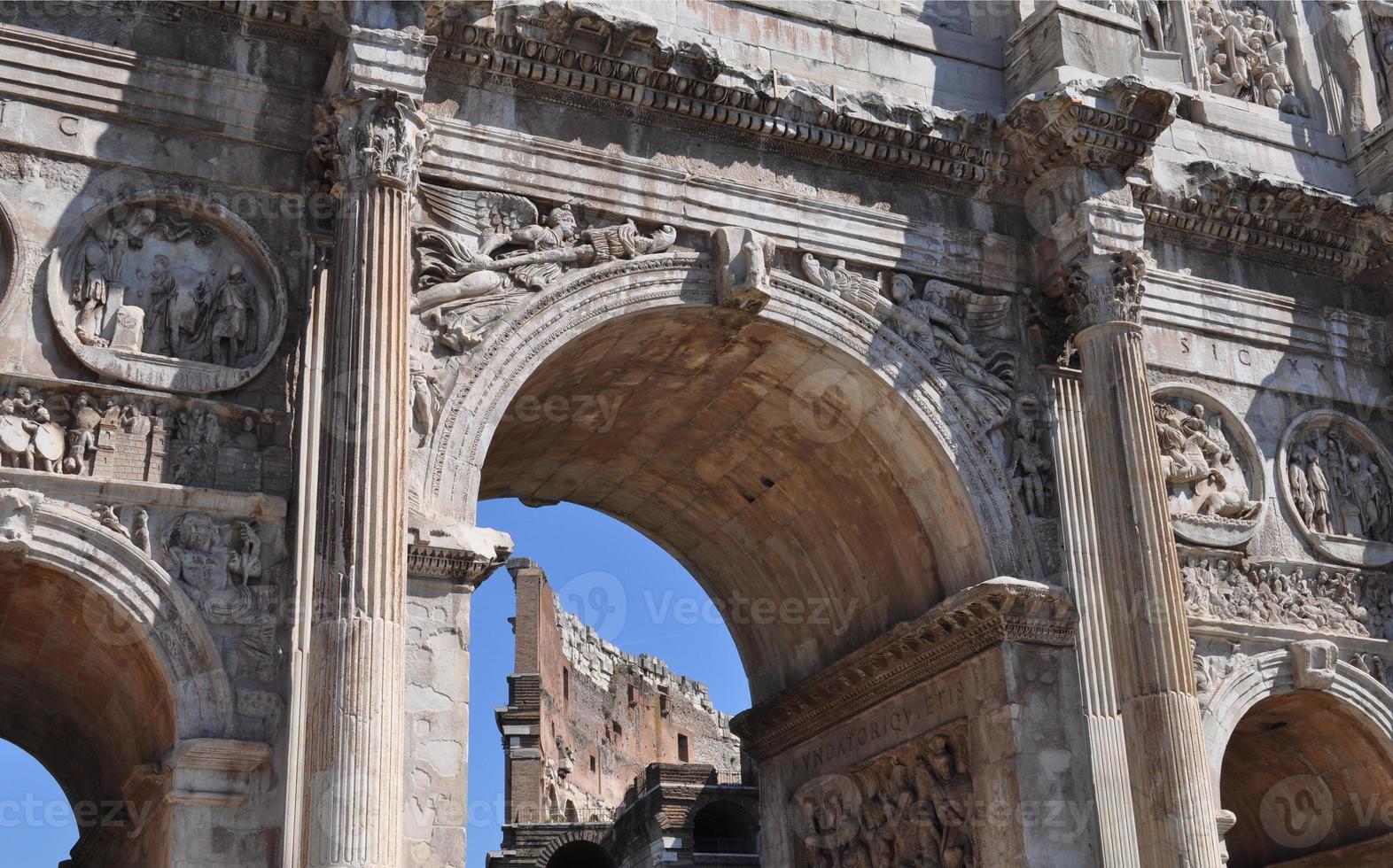 arco de constantino, roma foto