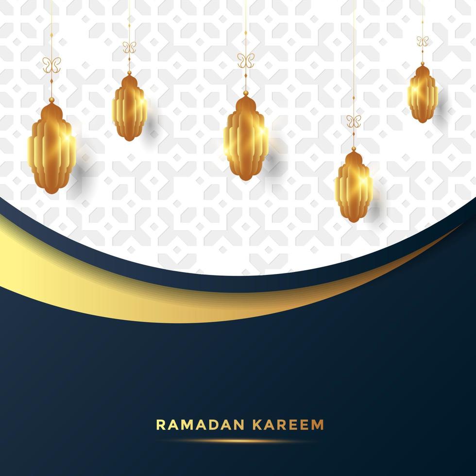 ramadan kareem  greeting card background vector illustration