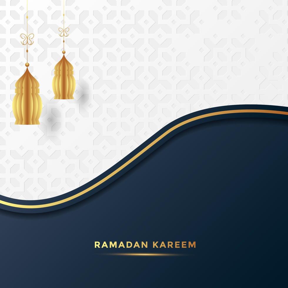 ramadan kareem  greeting card background vector illustration