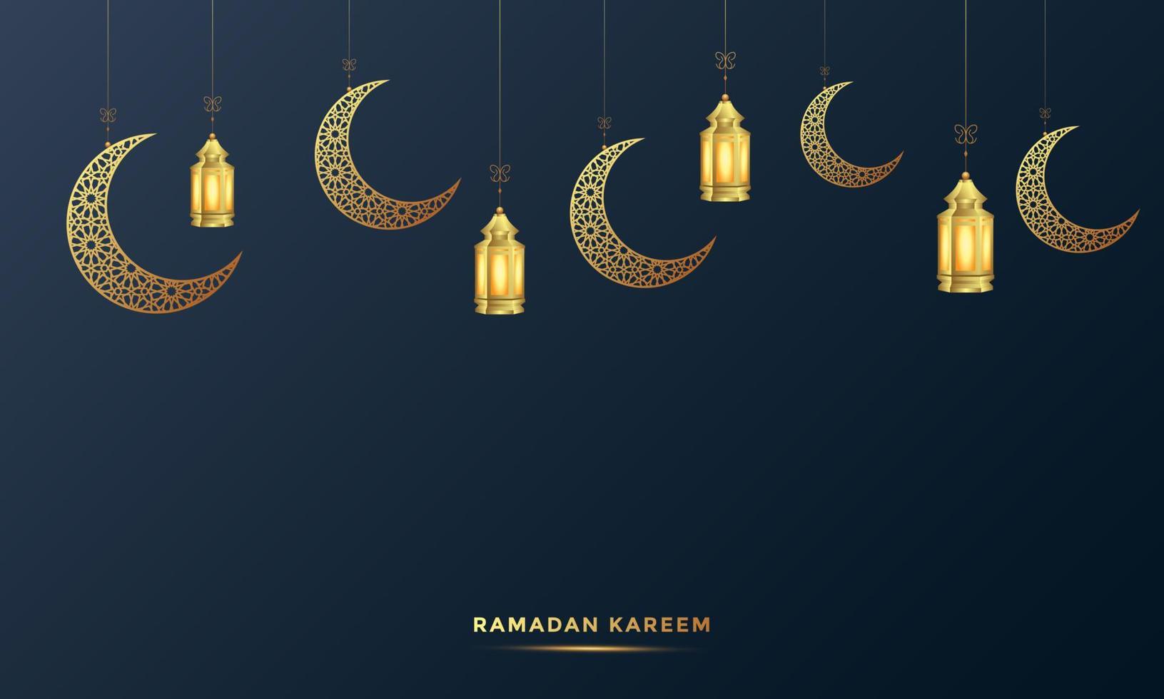 ramadan kareem arabic calligraphy background vector illustration