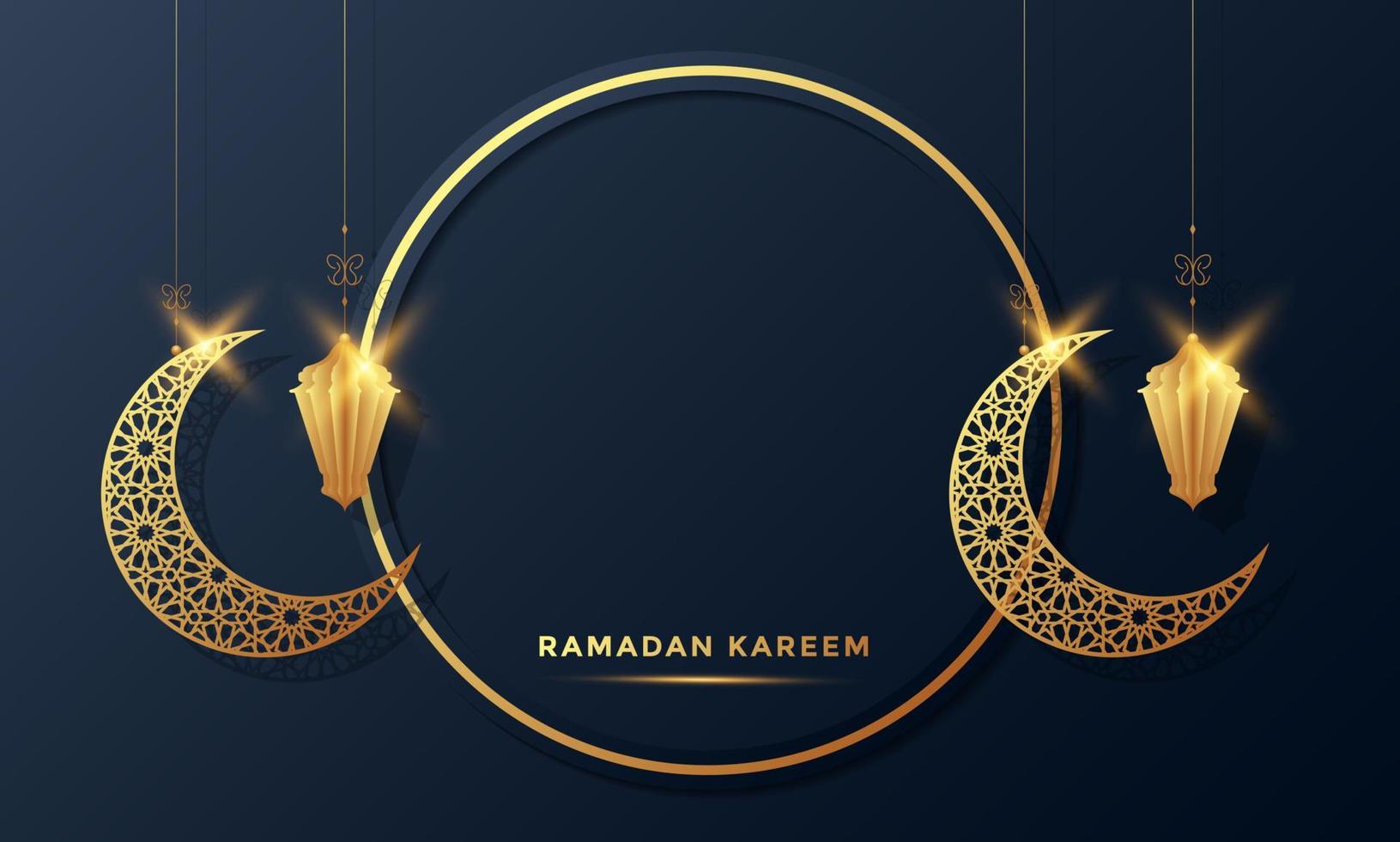 ramadan kareem arabic calligraphy background vector illustration