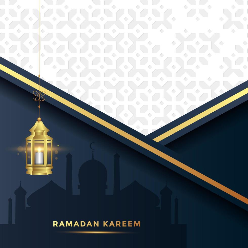 ramadan kareem  greeting card background vector illustration