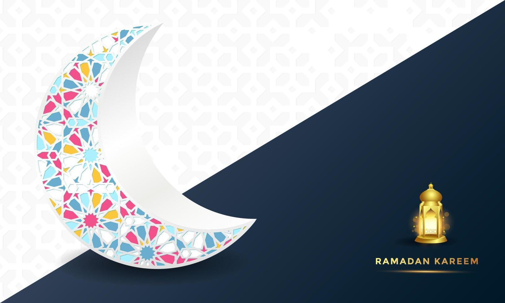 ramadan kareem arabic calligraphy background vector illustration