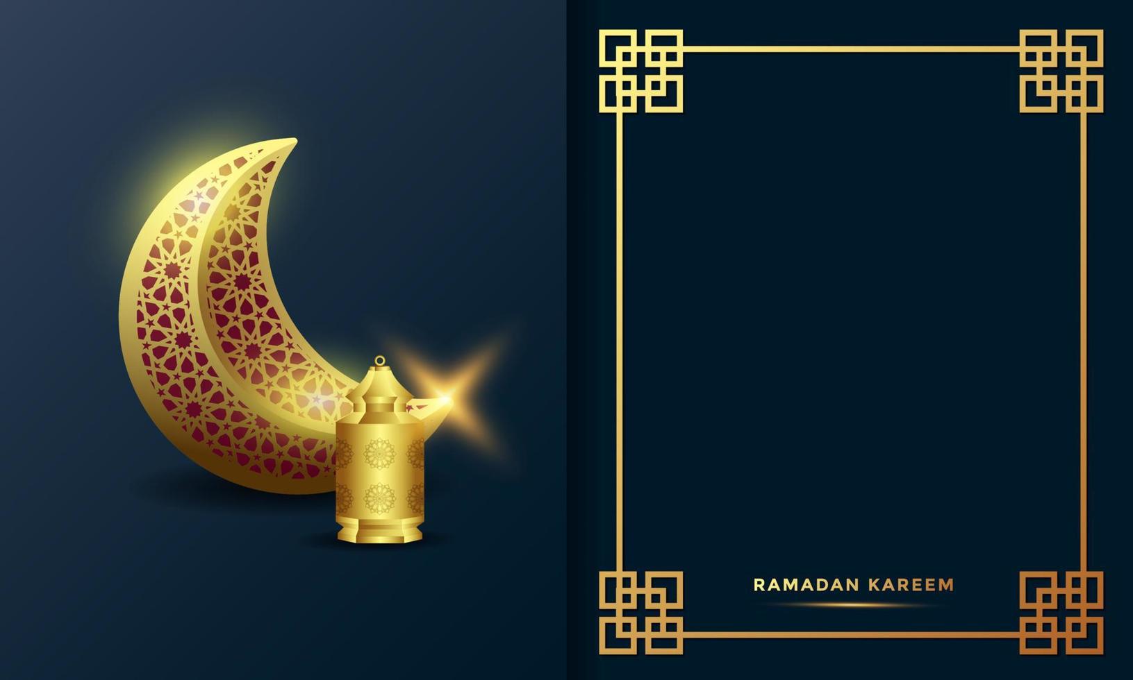 ramadan kareem arabic calligraphy background vector illustration