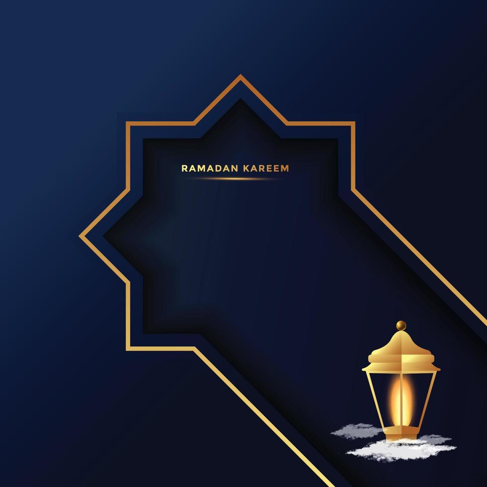 ramadan kareem  greeting card background vector illustration